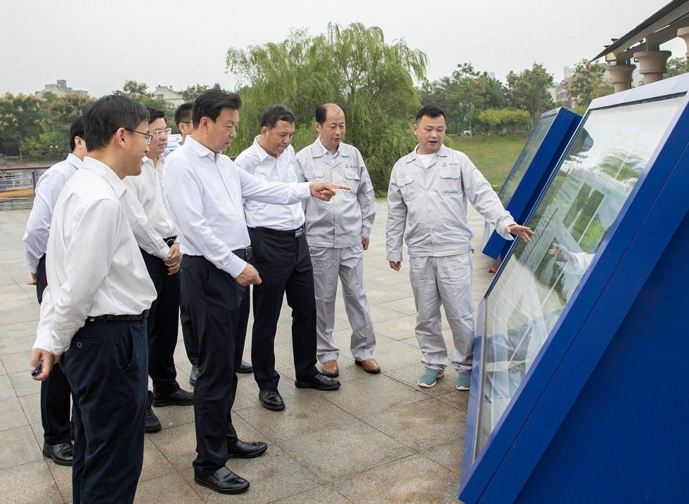 陳得信調研中冶華天馬鞍山慈湖河濕地項目